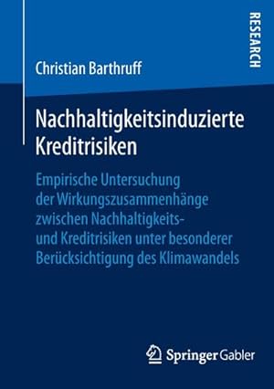 Image du vendeur pour Nachhaltigkeitsinduzierte Kreditrisiken mis en vente par BuchWeltWeit Ludwig Meier e.K.
