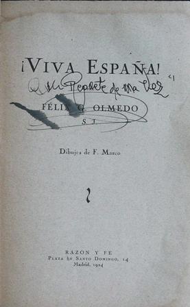 Bild des Verkufers fr Viva Espaa zum Verkauf von Librera y Editorial Renacimiento, S.A.