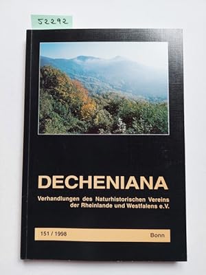 DECHENIANA Band 151 / 1998 : Verhandlungen des Naturhistorischen Vereins der Rheinlande und Westf...