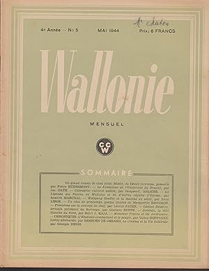 WALLONIE - Mensuel - n°5 MAI 1944