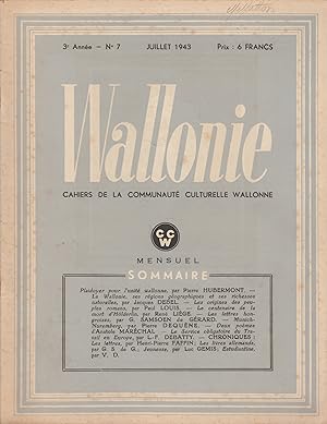 WALLONIE - Mensuel - n°7 JUILLET1943