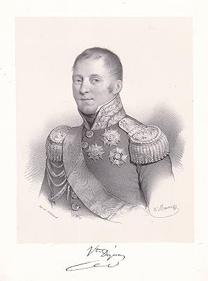 Seller image for Alexandre Elisabeth Michel Digeon (1771-1826) French General Napoleonic Wars Revolution Portrait for sale by Antiquariat Steffen Vlkel GmbH