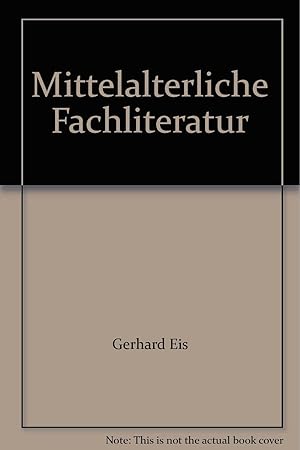 Seller image for Mittelalterliche Fachliteratur for sale by Redux Books