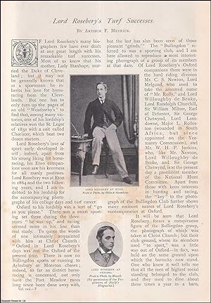 Image du vendeur pour Lord Rosebery's Turf Successes. An uncommon original article from The Strand Magazine, 1901. mis en vente par Cosmo Books