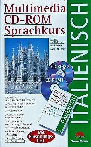 Italienisch; Multimedia CD-ROM Sprachkurs; 2 CD-ROMs + Reisesprachführer