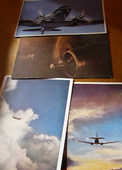 Four Vintage United Airlines Post Cards.