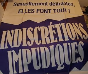 Image du vendeur pour Indiscretions Impudiques. Promotional Poster. mis en vente par Wittenborn Art Books
