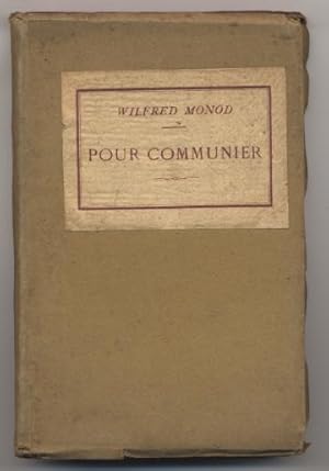 Seller image for Pour communier. Penses et prires en vue de la prparation  la Sainte Cne. for sale by Johann Nadelmann Antiquariat