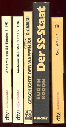 Imagen del vendedor de (4 Titel zur SS im Nationalsozialismus:) I: Buchheim, H./Broszat, M./Jacobsen, H.-A./Krausnick, H.: Anatomie des SS-Staates. Band 1 (+ Band 2). II: Stein, G.H.: Geschichte der Waffen-SS. III: Kogon, E.: Der SS-Staat. Das System der deutschen Konzentrationslager. IV: Heiber, H.: Reichsfhrer! Briefe an und von Himmler. a la venta por Antiquariat Buechel-Baur