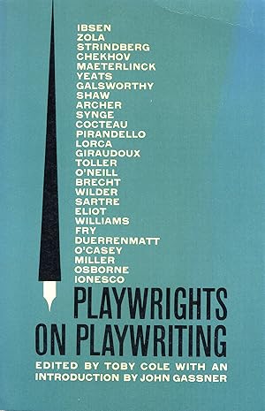 Imagen del vendedor de Playwrights on Playwriting: the Meaning and Making of Modern Drama From Ibsen to Ionesco a la venta por A Cappella Books, Inc.