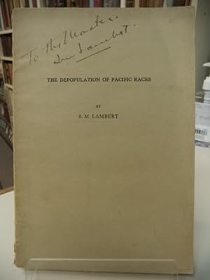 Bild des Verkufers fr The Depopulation of Pacific Races zum Verkauf von The Odd Book  (ABAC, ILAB)