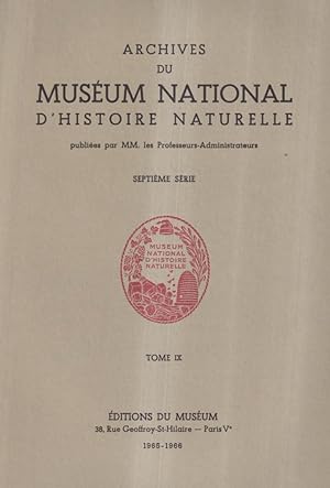 Seller image for NOUVELLES INVESTIGATIONS SUR LES CHAMPIGNONS HALLUCINOGENES. (Archives du Museum National D'Histoire Naturelle (Septieme Serie Tome IX) for sale by PRISCA