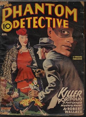 Seller image for THE PHANTOM DETECTIVE: August, Aug. 1945 ("Killer Portfolio") for sale by Books from the Crypt