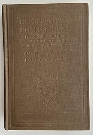 Bild des Verkufers fr Representative English Plays from the Middle Ages to the End of the Nineteenth Century zum Verkauf von WeBuyBooks