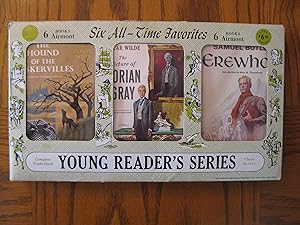 Imagen del vendedor de Young Reader's Series Display Case with Lot of Six (6) Airmont Paperback Classics, including: The Hunchback of Notre-Dame; Dracula; Tanglewood Tales Illustrated; The Hound of the Baskervilles; The Picture of Dorian Gray, and; Erewhon a la venta por Clarkean Books