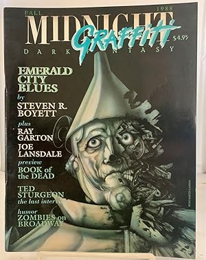 Immagine del venditore per Midnight Grafitti: Including "Emerald City Blues," by Steven R. Boyett, "Crucifax," by Ray Garten, "Not from Detroit," by Joe R. Landsdale, and the Last Interview of Ted Sturgeon Fall, 1988; Vol. 1. No. 2 venduto da S. Howlett-West Books (Member ABAA)