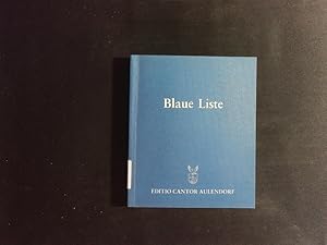 Seller image for Blaue Liste. Inhaltsstoffe kosmetischer Mittel. for sale by Antiquariat Bookfarm