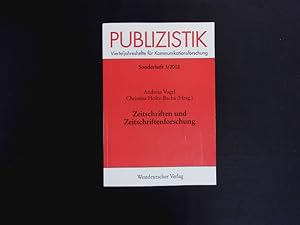 Seller image for Zeitschriften und Zeitschriftenforschung. for sale by Antiquariat Bookfarm