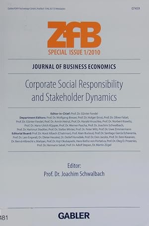 Seller image for Corporate social responsibility and stakeholder dynamics. for sale by Antiquariat Bookfarm