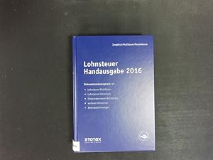 Seller image for Lohnsteuer Handausgabe 2016. for sale by Antiquariat Bookfarm