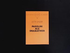 Bild des Verkufers fr Pasolini als Dramatiker. zum Verkauf von Antiquariat Bookfarm