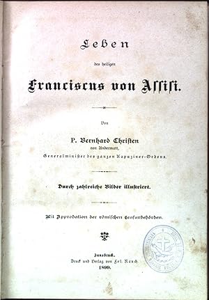 Image du vendeur pour Leben des heiligen Franciscus von Assisi. mis en vente par books4less (Versandantiquariat Petra Gros GmbH & Co. KG)