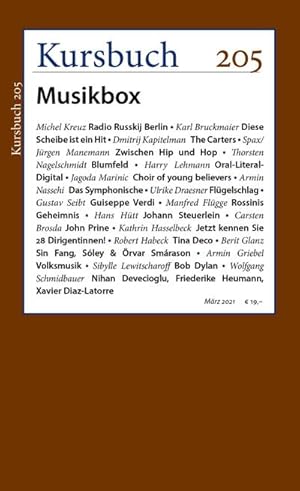 Immagine del venditore per Kursbuch 205: Musikbox : Musikbox venduto da AHA-BUCH