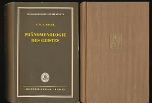 Bild des Verkufers fr Phnomenologie des Geistes. Nach dem Texte der Originalausgabe. Herausgegeben von Johannes Hoffmeister. zum Verkauf von Ballon & Wurm GbR - Antiquariat