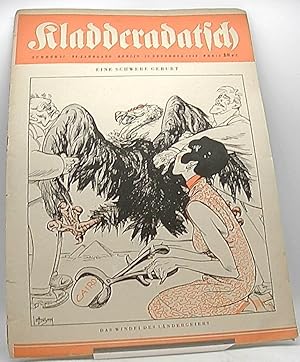 Image du vendeur pour Kladderadatsch Nummer 51 96.Jahrgang 19.Dezember 1943. Eine schwere Geburt. Das Windei des Lndergeiers mis en vente par Antiquariat Unterberger