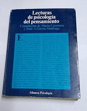 Bild des Verkufers fr Lecturas de psicologa del pensamiento zum Verkauf von Libros Ambig