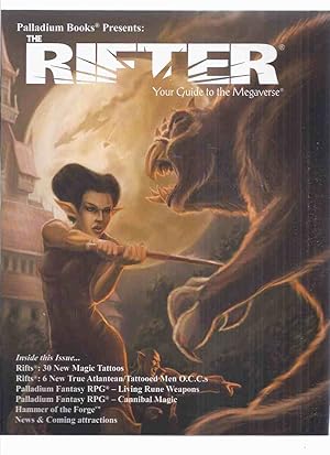 Image du vendeur pour ( Rift / Megaverse series ) Palladium Books Presents: The Rifter, Book 52 ( Fantasy RPG / Role-Playing Game ) ( Fifty-Two )(inc. New Magic Tattoos; 6 New True Atlantean Tattooed Men; Living rune Weapons; Cannibal Magic; etc) mis en vente par Leonard Shoup