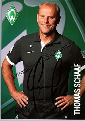 Seller image for Original Autogramm Thomas Schaaf Werder Bremen /// Autogramm Autograph signiert signed signee Saison 2012 / 2013 for sale by Antiquariat im Kaiserviertel | Wimbauer Buchversand