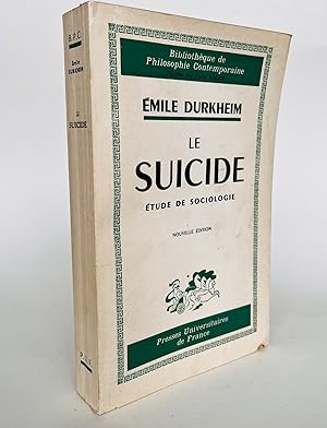 Image du vendeur pour Le suicide : tude de sociologie mis en vente par Librairie Raimbeau