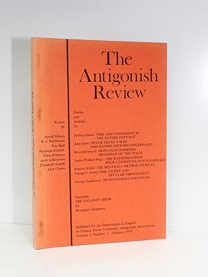 Imagen del vendedor de The Antigonish Review: Volume 1 No3 Autumn 1970 -The Williamson's Family Retained Copy. With Underlinings and Initials of HW to some pages. Includes a story by Williamson's ex girlfriend Ann Quin, his friend Brocard Sewell and I believe his daughter Sarah. a la venta por Lasting Words Ltd