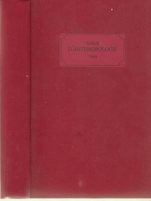 Imagen del vendedor de Revue d'Anthropologie 1884 a la venta por PRISCA