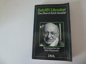 Bild des Verkufers fr Betrifft Literatur. ber Marcel Reich-Ranicki. TB zum Verkauf von Deichkieker Bcherkiste