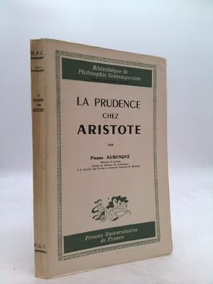 Bild des Verkufers fr La prudence chez Aristote zum Verkauf von ThriftBooksVintage