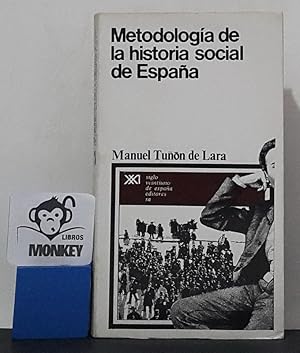 Imagen del vendedor de Metodologa de la historia social de Espaa a la venta por MONKEY LIBROS