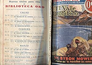 Imagen del vendedor de Biblioteca oro azul de 0,90 cts numero I/4: El valle prohibido a la venta por El Boletin