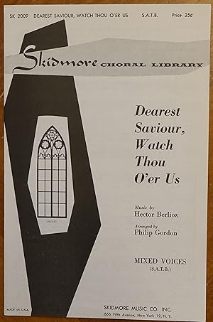 Bild des Verkufers fr Dearest Saviour, Watch Thou O'er Us (SATB for mixed voices with piano or organ Accompaniment) zum Verkauf von Faith In Print