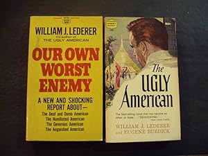 Seller image for 2 William J Lederer PBs Our Own Worst Enemy; The Ugly American Fawcett Crest for sale by Joseph M Zunno