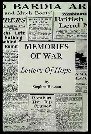 Bild des Verkufers fr Memories of War: Letters of Hope zum Verkauf von Lazy Letters Books