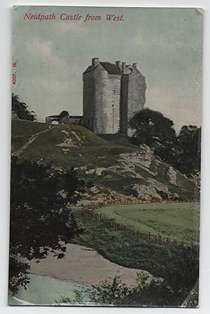 Neidpath Castle Scotland Vintage Postcard