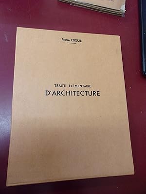 Immagine del venditore per Trait lmentaire d'architecture comprenant l'tude complte des Cinq ordres, Le Trac des ombres et les premiers principes de construction. venduto da Le livre de sable