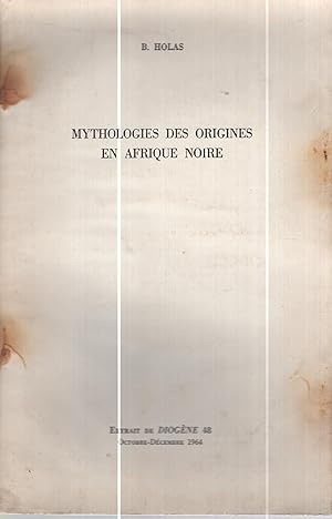 Imagen del vendedor de Mythologies des origines en Afrique noire a la venta por PRISCA