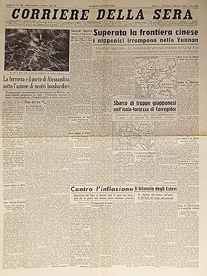 Immagine del venditore per WWII - Corriere della Sera N. 108 - 1942 Superata frontiera cinese venduto da Chartaland