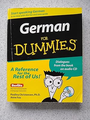 German for Dummies (BOOK and CD)