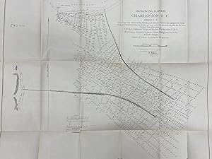 Seller image for Improving Harbor at Charleston S.C.: Sheet 1 - showing the sites of the North and South Jetties the progress made in their construction to June 30, 1887 and the present depths of the bar for sale by Stephen Peterson, Bookseller