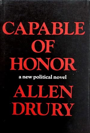 Seller image for Capable of Honor: A New Political Novel for sale by Kayleighbug Books, IOBA
