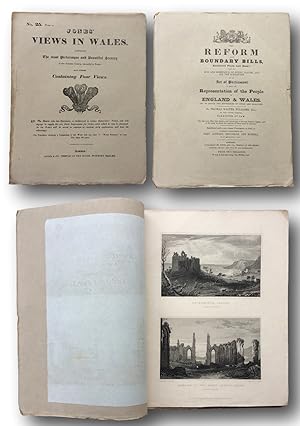 Seller image for VIEWS IN WALES Comprising in about twenty numbers The most Picturesque and Beautiful Scenery in that Romantic Country, unequalled in Europe each number Containing Four Views Number 25 Ostermouth Castle, Abbey Church Neath,Cardigan and Aberystwith. for sale by John  L. Capes (Books) Established 1969